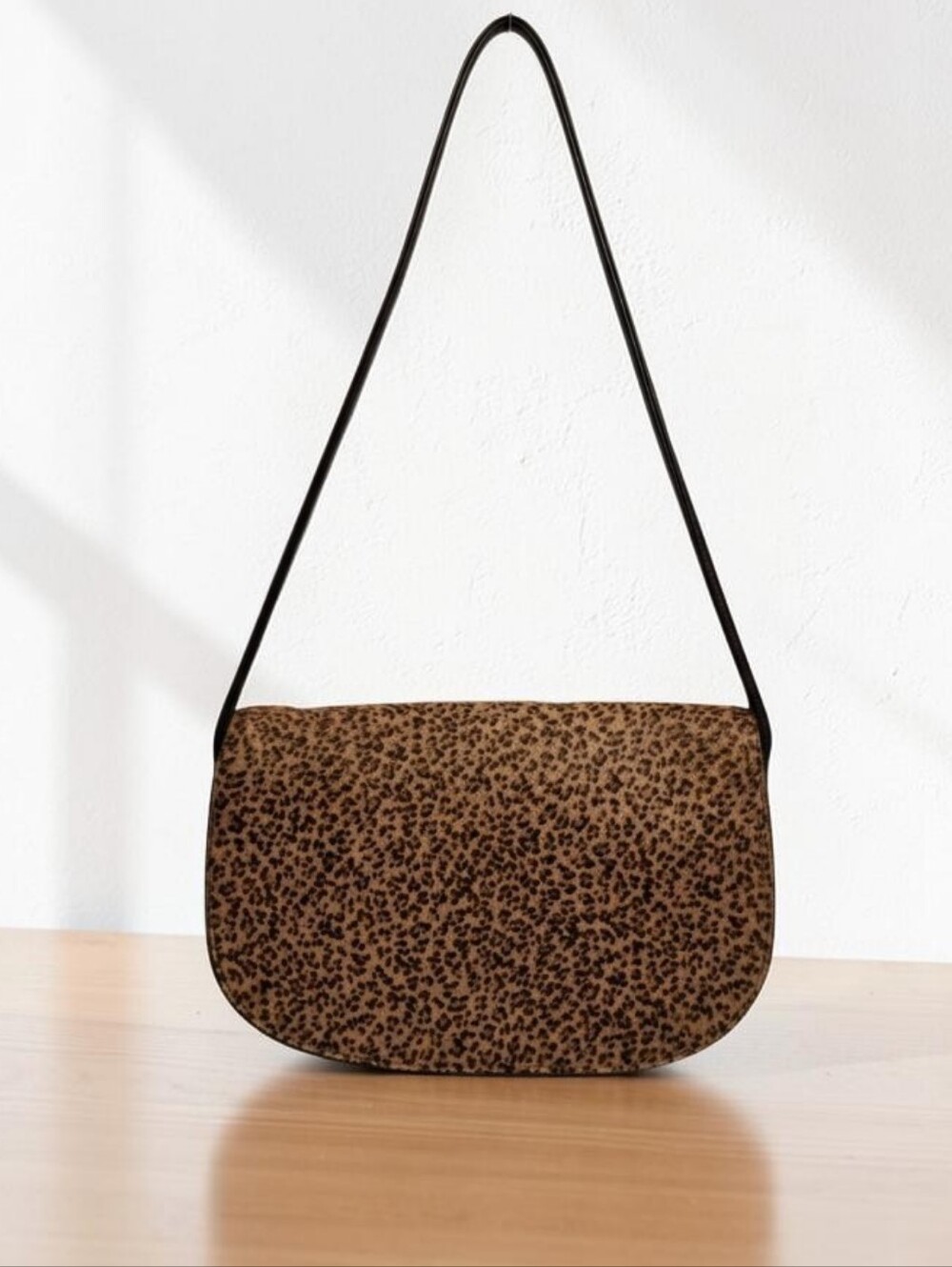 Vintage Bottega Veneta Leopard Pony Hair Calf Hair Flap Shoulder Bag Italy
